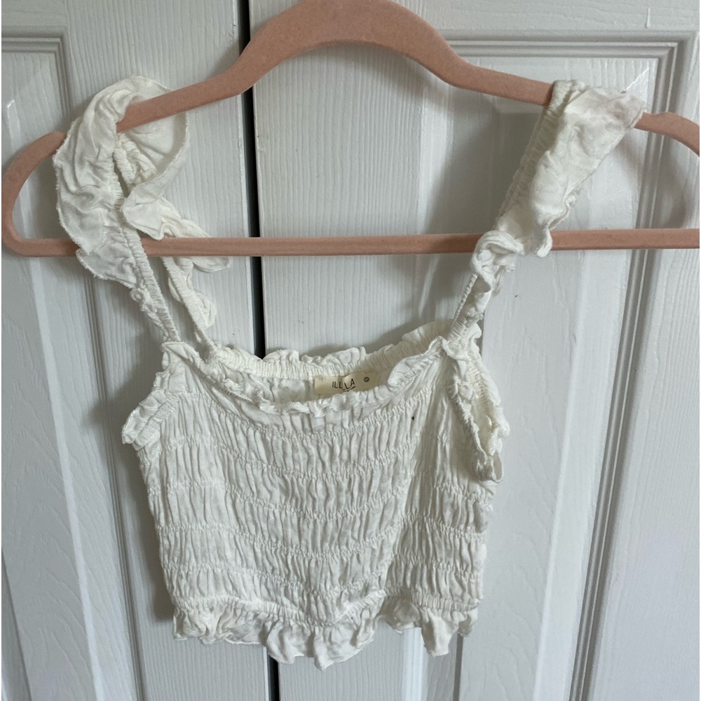 White crop top